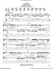 Cover icon of Dilate sheet music for guitar (tablature) by Ani DiFranco, intermediate skill level