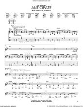 Cover icon of Anticipate sheet music for guitar (tablature) by Ani DiFranco, intermediate skill level