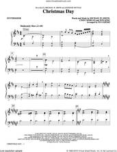Cover icon of Christmas Day (complete set of parts) sheet music for orchestra/band by Ed Lojeski, Cindy Morgan, Michael W. Smith and Wes King, intermediate skill level