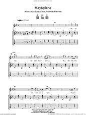 Cover icon of Maybellene sheet music for guitar (tablature) by Chuck Berry, Alan Freed and Russ Fratto, intermediate skill level