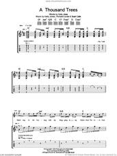 Cover icon of A Thousand Trees sheet music for guitar (tablature) by Stereophonics, Kelly Jones, Richard Jones and Stuart Cable, intermediate skill level
