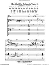 Cover icon of Don't Let Me Be Lonely Tonight sheet music for guitar (tablature) by James Taylor, intermediate skill level