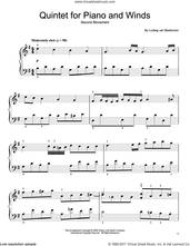 Cover icon of Quintet For Piano And Winds: Andante sheet music for piano solo by Ludwig van Beethoven, classical score, easy skill level