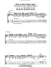 Cover icon of Pick A Part That's New sheet music for guitar (tablature) by Stereophonics, Kelly Jones, Richard Jones and Stuart Cable, intermediate skill level