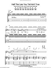 Cover icon of Half The Lies You Tell Ain't True sheet music for guitar (tablature) by Stereophonics, Kelly Jones, Richard Jones and Stuart Cable, intermediate skill level