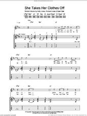 Cover icon of She Takes Her Clothes Off sheet music for guitar (tablature) by Stereophonics, Kelly Jones, Richard Jones and Stuart Cable, intermediate skill level