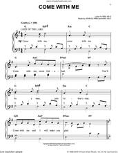 Cover icon of Come With Me (from Monty Python's Spamalot) sheet music for piano solo by Eric Idle and John Du Prez, easy skill level