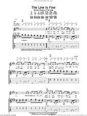 Cover icon of The Line Is Fine sheet music for guitar (tablature) by Merle Travis and Fran Healy, intermediate skill level