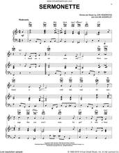 Cover icon of Sermonette sheet music for voice, piano or guitar by Julian Adderley and Jon Hendricks, intermediate skill level