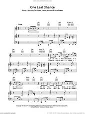 Cover icon of One Last Chance sheet music for voice, piano or guitar by James Morrison, Kevin Andrews and Tim Kellett, intermediate skill level