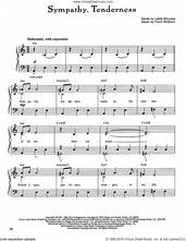 Cover icon of Sympathy, Tenderness sheet music for piano solo by Frank Wildhorn and Leslie Bricusse, easy skill level
