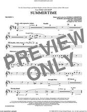 Cover icon of Summertime sheet music for orchestra/band (trumpet 1) by George Gershwin, Dorothy Heyward, DuBose Heyward, Ira Gershwin and Mac Huff, intermediate skill level