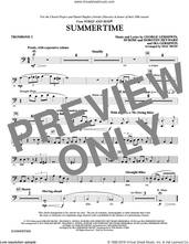 Cover icon of Summertime sheet music for orchestra/band (trombone 2) by George Gershwin, Dorothy Heyward, DuBose Heyward, Ira Gershwin and Mac Huff, intermediate skill level