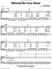 Cover icon of Blessed Be Your Name sheet music for voice, piano or guitar by Matt Redman and Beth Redman, intermediate skill level