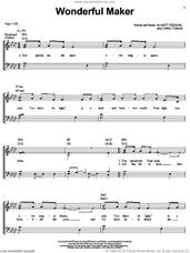 Cover icon of Wonderful Maker sheet music for voice, piano or guitar by Chris Tomlin and Matt Redman, intermediate skill level