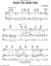 Cover icon of Easy To Love You sheet music for voice, piano or guitar by Grateful Dead and Brent Mydland, intermediate skill level