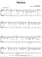 Cover icon of Glorious sheet music for voice, piano or guitar by Chris Tomlin and Jesse Reeves, intermediate skill level
