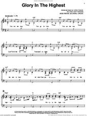 Cover icon of Glory In The Highest sheet music for voice, piano or guitar by Chris Tomlin, Brenton Brown, Daniel Carson, Ed Cash, Jesse Reeves and Matt Redman, intermediate skill level