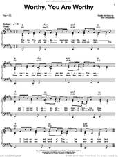 Cover icon of Worthy, You Are Worthy sheet music for voice, piano or guitar by Matt Redman, intermediate skill level