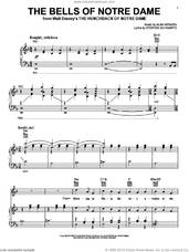 Cover icon of The Bells Of Notre Dame sheet music for voice, piano or guitar by Alan Menken and Stephen Schwartz, intermediate skill level
