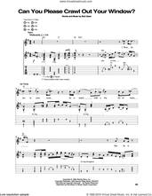 Cover icon of Can You Please Crawl Out Your Window? sheet music for guitar (tablature) by Jimi Hendrix and Bob Dylan, intermediate skill level