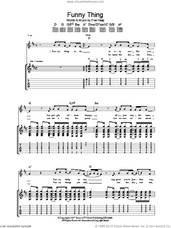 Cover icon of Funny Thing sheet music for guitar (tablature) by Merle Travis and Fran Healy, intermediate skill level