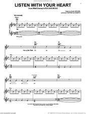 Cover icon of Listen With Your Heart sheet music for voice, piano or guitar by Stephen Schwartz and Alan Menken, intermediate skill level