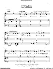 Cover icon of Fix Me, Jesus (F) sheet music for voice and piano by Hall Johnson, classical score, intermediate skill level