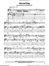 Cover icon of Hound Dog sheet music for guitar (tablature) by Jimi Hendrix, Elvis Presley, Jerry Leiber and Mike Stoller, intermediate skill level