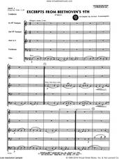 Cover icon of Excerpts From Beethoven's 9th (COMPLETE) sheet music for brass quintet by Ludwig van Beethoven and Arthur Frackenpohl, classical score, intermediate skill level