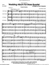 Cover icon of Wedding Album For Brass Quartet (COMPLETE) sheet music for brass quintet by Kevin Kaisershot, wedding score, intermediate skill level