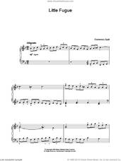 Cover icon of Little Fugue sheet music for voice, piano or guitar by Domenico Zipoli, classical score, intermediate skill level