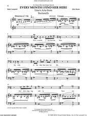 Cover icon of Every Month I Find Her Here sheet music for voice and piano by Mark Campbell and John Musto, classical score, intermediate skill level