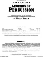 Cover icon of Legends Of Percussion, Duet Edition sheet music for percussions by Houllif, intermediate skill level