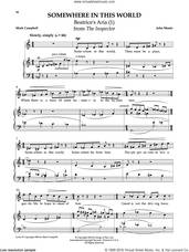 Cover icon of Somewhere In This World sheet music for voice and piano by John Musto & Mark Campbell, John Musto and Mark Campbell, classical score, intermediate skill level