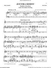 Cover icon of Just For A Moment sheet music for voice and piano by John Musto & Mark Campbell, John Musto and Mark Campbell, classical score, intermediate skill level
