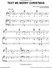 Cover icon of Text Me Merry Christmas sheet music for voice, piano or guitar by Straight No Chaser featuring Kristen Bell, Adam Schlesinger and David Javerbaum, intermediate skill level