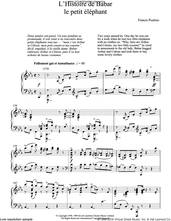 Cover icon of L'Histoire De Babar sheet music for piano solo by Francis Poulenc, classical score, intermediate skill level