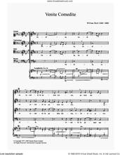 Cover icon of Venite Comedite sheet music for choir by William Byrd, classical score, intermediate skill level