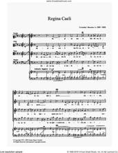 Cover icon of Regina Caeli sheet music for choir by Cristobal de Morales, classical score, intermediate skill level