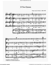 Cover icon of O Vos Omnes sheet music for choir by Tomàs Luis de Victoria and TomAAs Luis de Victoria, classical score, intermediate skill level