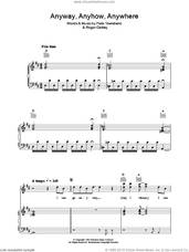 Cover icon of Anyway, Anyhow, Anywhere sheet music for voice, piano or guitar by The Who, Pete Townshend and Roger Daltrey, intermediate skill level