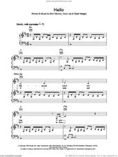 Cover icon of Hello sheet music for voice, piano or guitar by Evanescence, Amy Lee, Ben Moody and David Hodges, intermediate skill level