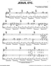 Cover icon of Jesus, Etc... sheet music for voice, piano or guitar by Wilco, Jay Bennett and Jeffrey Scot Tweedy, intermediate skill level