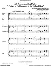 Cover icon of All Creatures, Sing Praise (COMPLETE) sheet music for orchestra/band by John Purifoy, Francis of Assisi, Geistliche Kirchengesang and William Henry Draper, intermediate skill level