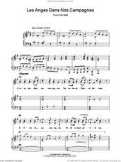 Cover icon of Les Anges Dans Nos Campagnes sheet music for voice, piano or guitar  and Chant De Noel, intermediate skill level