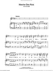 Cover icon of Marche Des Rois sheet music for voice, piano or guitar  and Chant De Noel, intermediate skill level