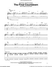 Cover icon of Final Countdown sheet music for guitar (tablature) by Europe and Joey Tempest, intermediate skill level