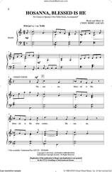 Cover icon of Hosanna, Blessed Is He sheet music for choir (2-Part) by Cindy Berry, intermediate duet