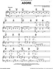 Cover icon of Adore sheet music for voice, piano or guitar by Chris Tomlin, Graham Kendrick and Martin Chalk, intermediate skill level